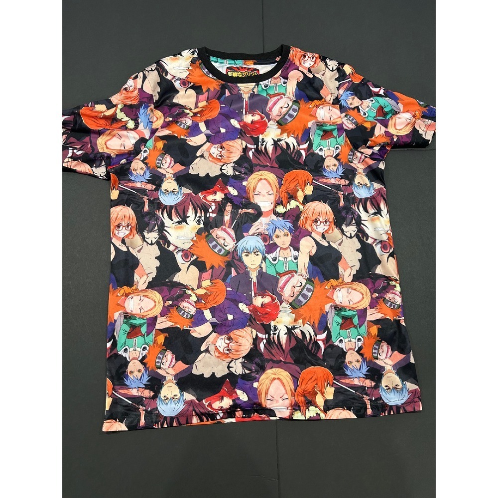 Fresh Prints Anime Graphic T-Shirt All Over Print‎ Manga Tee Medium(277)